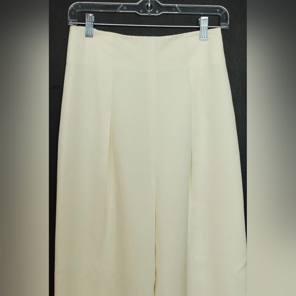 3.1 Phillip Lim Wide Leg Pants High Waisted Ivory Silk Lined Size 2 - Picture 4 of 11
